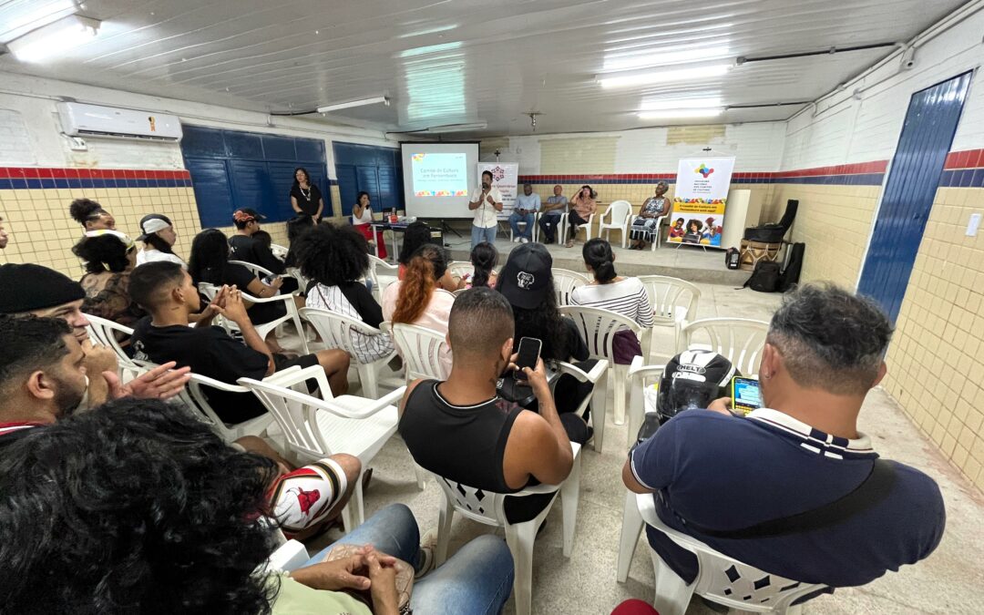 Apresentação do Comitê de Cultura em Amapá na Região Metropolitana do Recife com a palestra: Editais Culturais: posso participar?